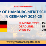 University of Hamburg Merit Scholarships in Germany 2024-25